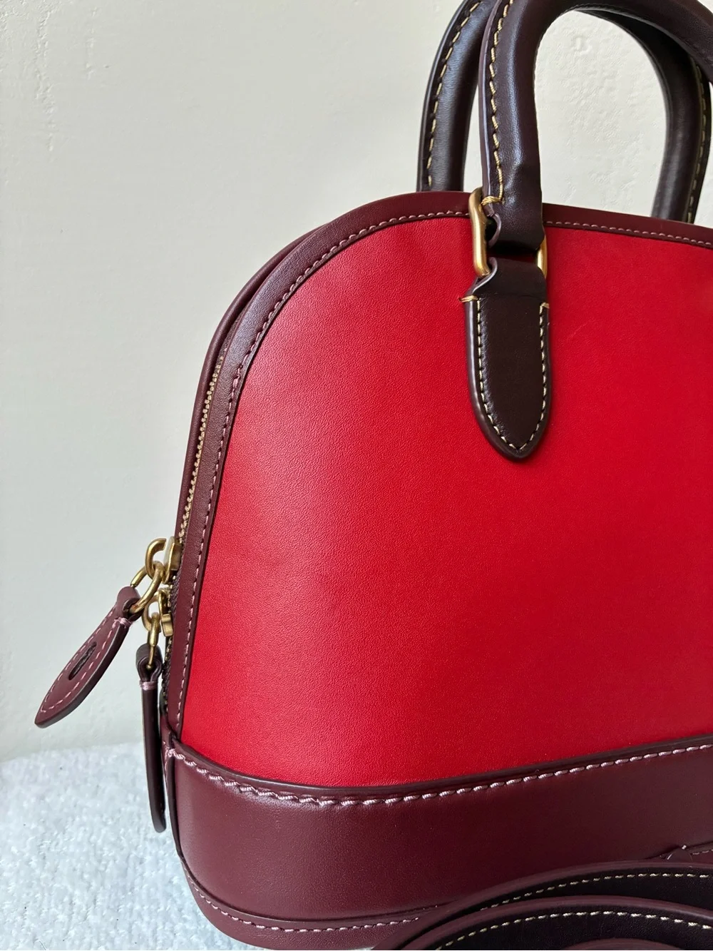 Coach Revel Bag in Bold Red Multi colorway